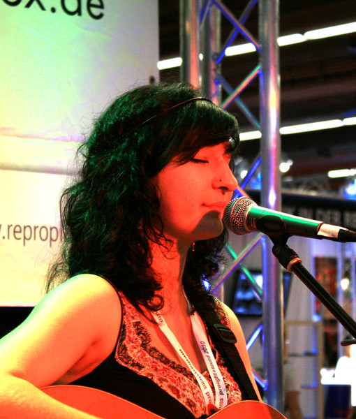 Eva Croissant live auf Frankfurter Musikmesse